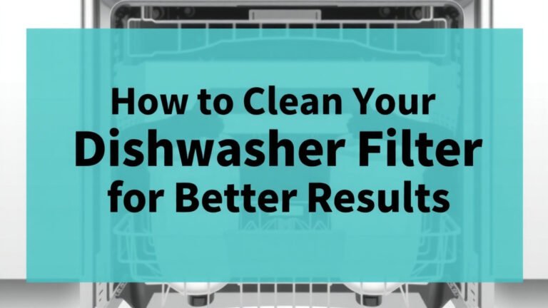 How to Clean Your Dishwasher Filter for Better Results