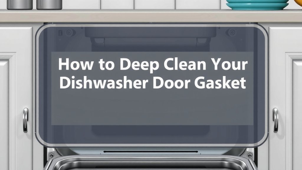 How to Deep Clean Your Dishwasher Door Gasket