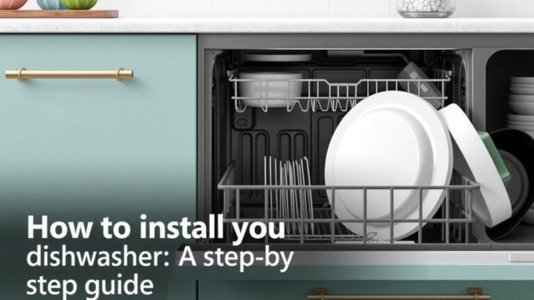 How to Install a Dishwasher: A Step-by-Step Guide
