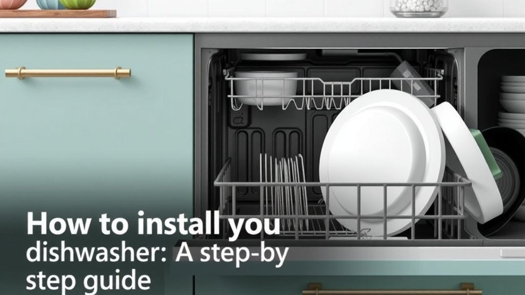 How to Install a Dishwasher: A Step-by-Step Guide