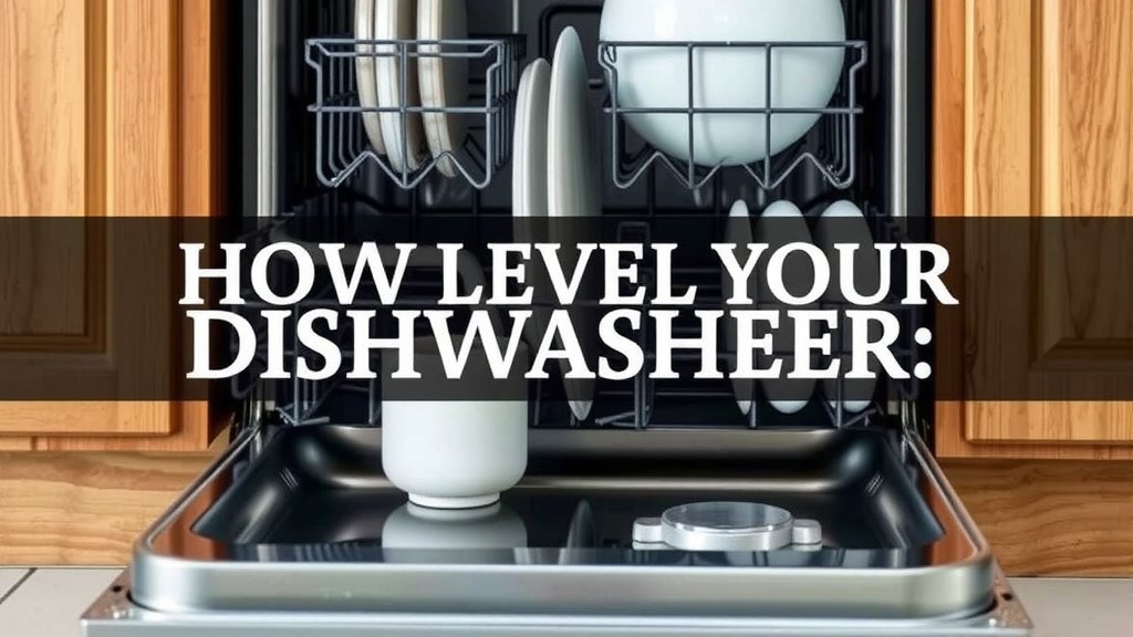 How to Level Your Dishwasher: A Step-by-Step Guide