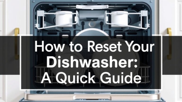 How to Reset Your Dishwasher: A Quick Guide