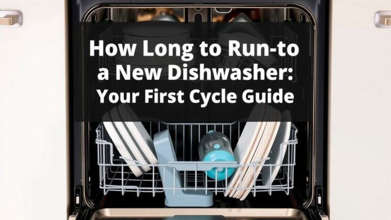 How Long to Run a New Dishwasher: Your First Cycle Guide