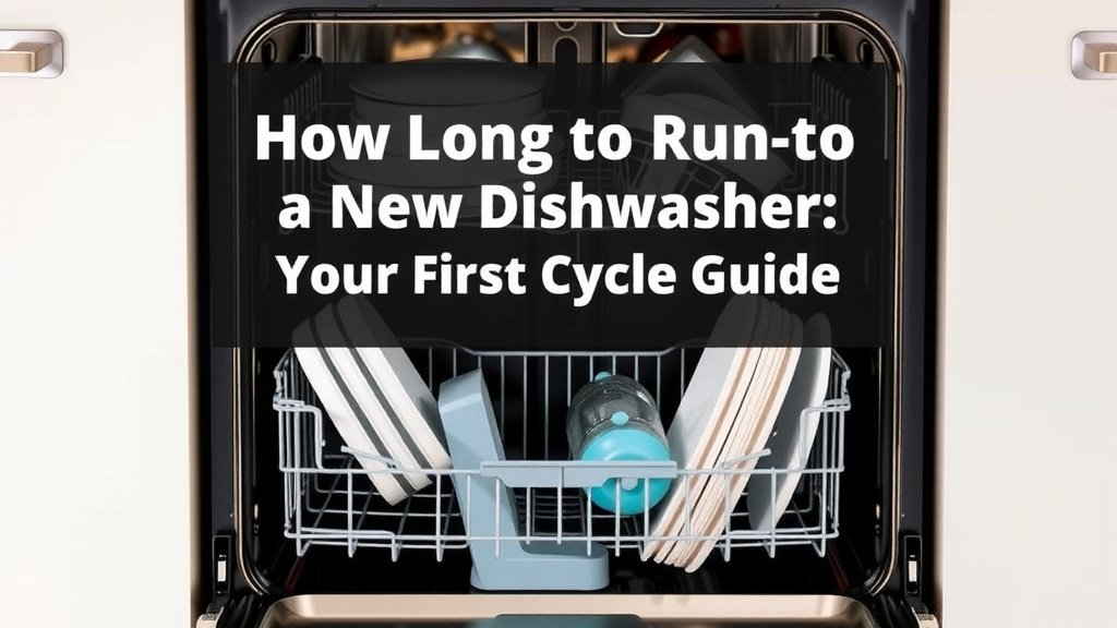 How Long to Run a New Dishwasher: Your First Cycle Guide