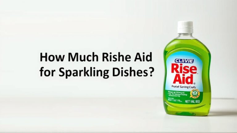 How Much Rinse Aid to Use for Sparkling Dishes