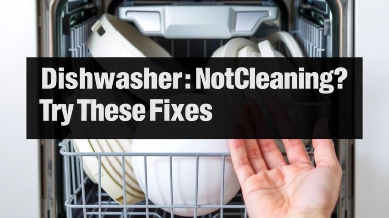 Dishwasher Not Cleaning? Try These Fixes
