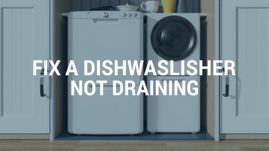 Troubleshooting Your Dishwasher's Draining Issues