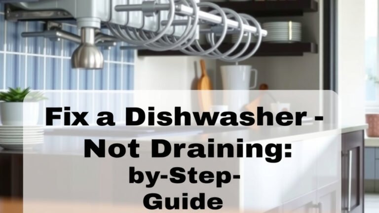 Fix a Dishwasher Not Draining: Step-by-Step Guide