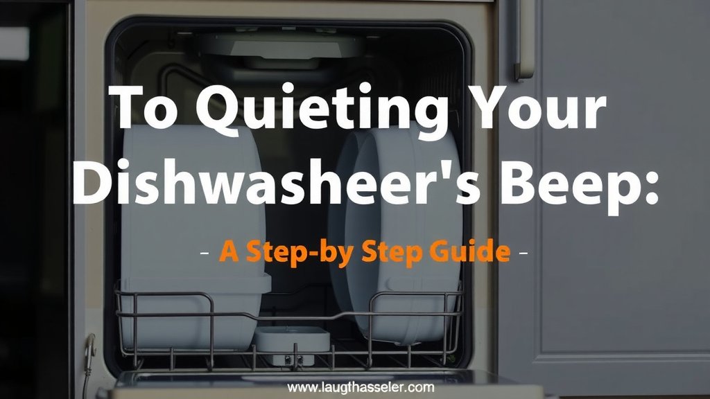 Quieting Your Dishwasher's Beep: A Step-by-Step Guide