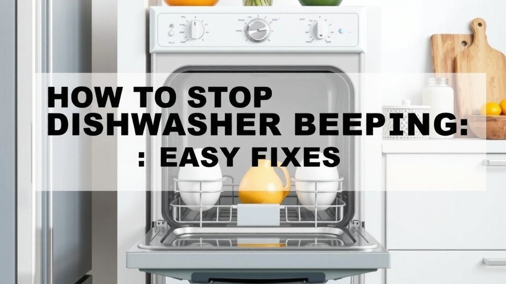 Stop Dishwasher Beeping: Easy Fixes