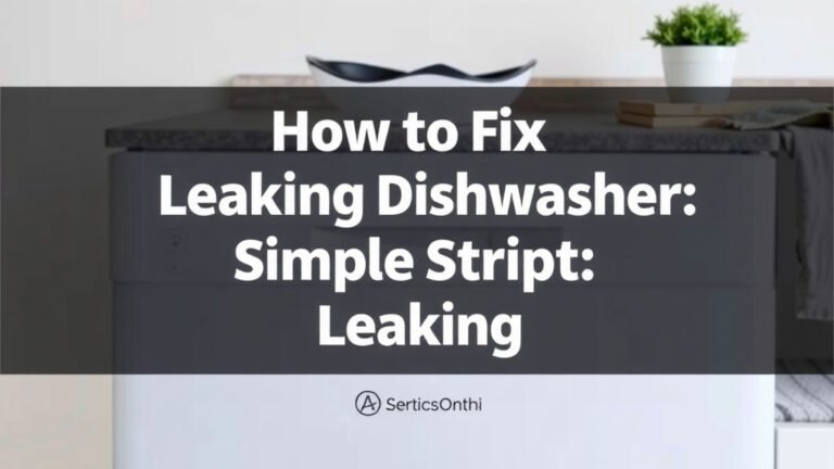Fix Your Leaking Dishwasher: Simple Steps