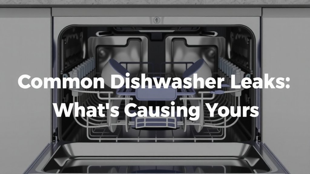 Common Dishwasher Leaks: What's Causing Yours
