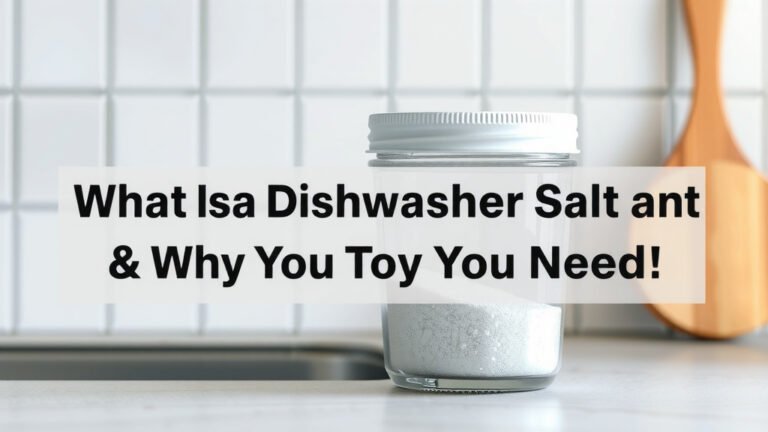 What Is Dishwasher Salt and Why Do You Need It