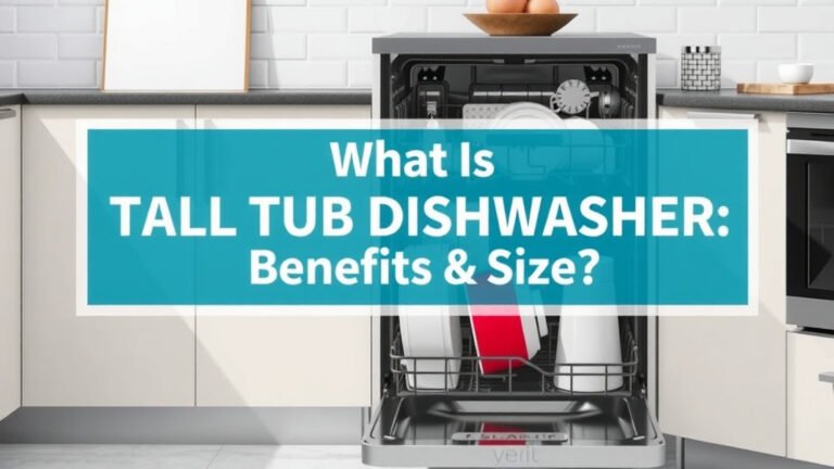 What Is A Tall Tub Dishwasher: Benefits & Size