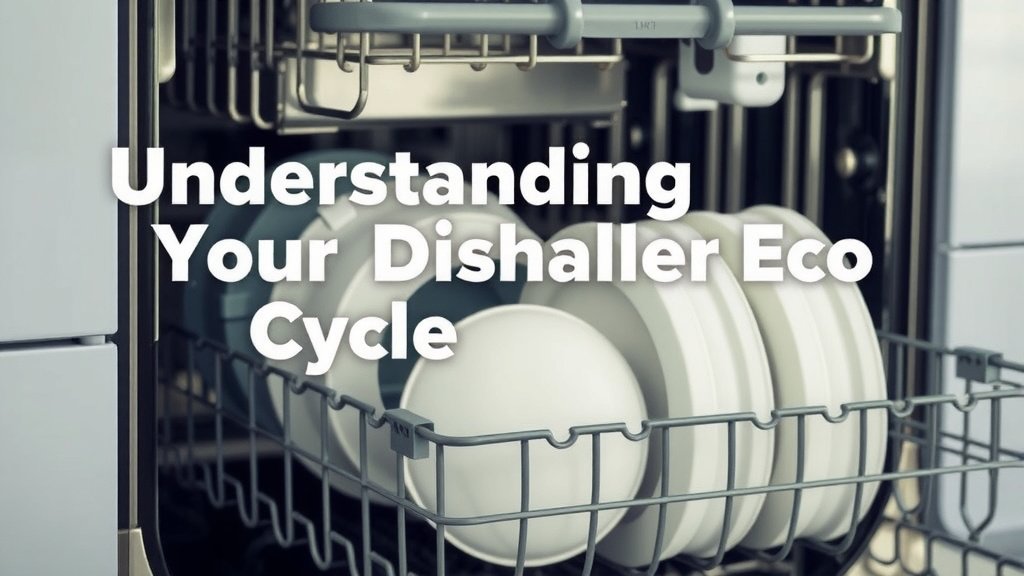 Understanding Your Dishwasher's Eco Cycle
