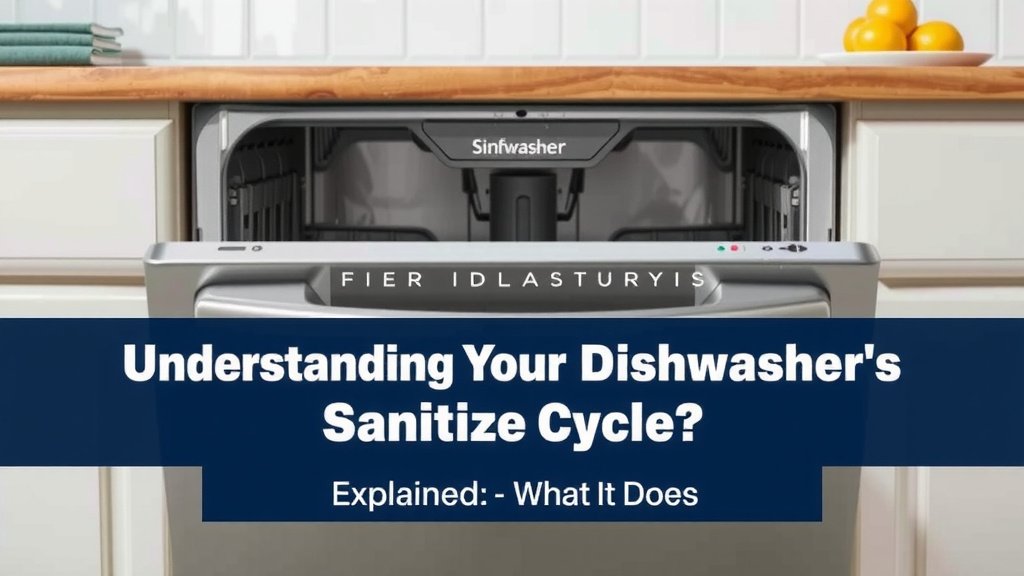 Understanding Your Dishwasher's Sanitize Cycle