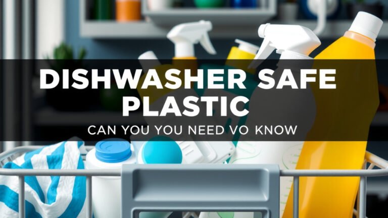 Dishwasher Safe Plastic: What You Need to Know