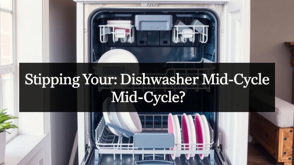 Pausing Your Dishwasher: Is It Safe Mid-Cycle?