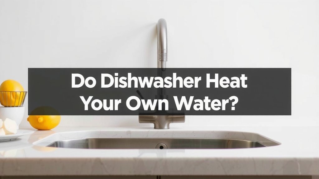 Do Dishwashers Heat Their Own Water? The Truth