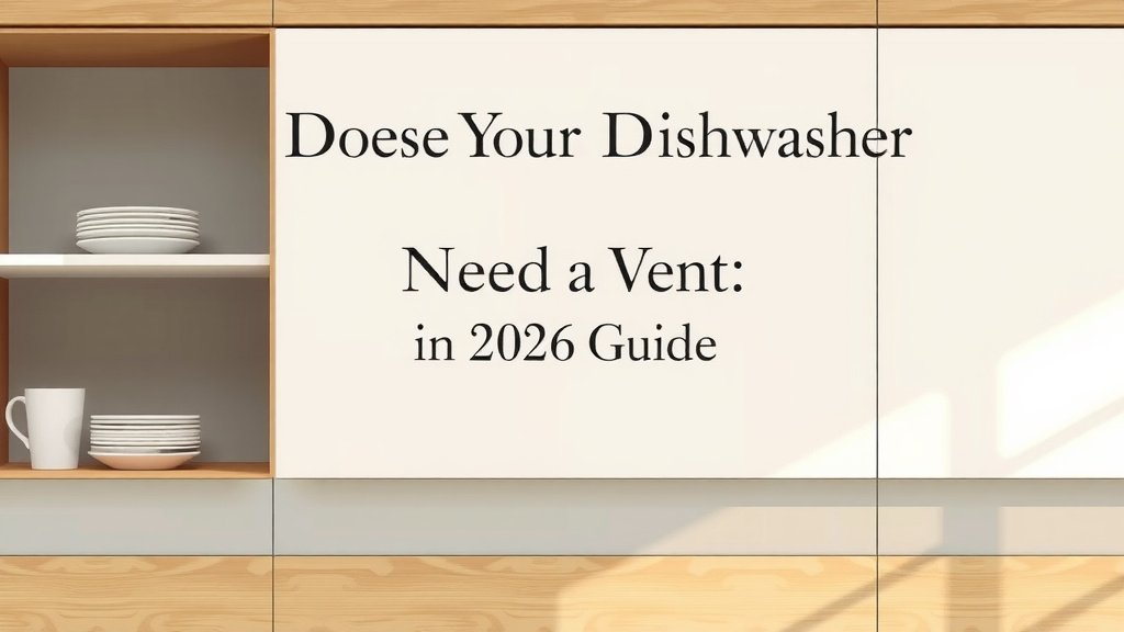 Does Your Dishwasher Need a Vent: A 2026 Guide