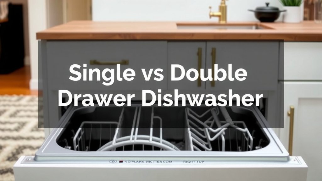 Comparing Single vs. Double Drawer Dishwashers for Your Kitchen