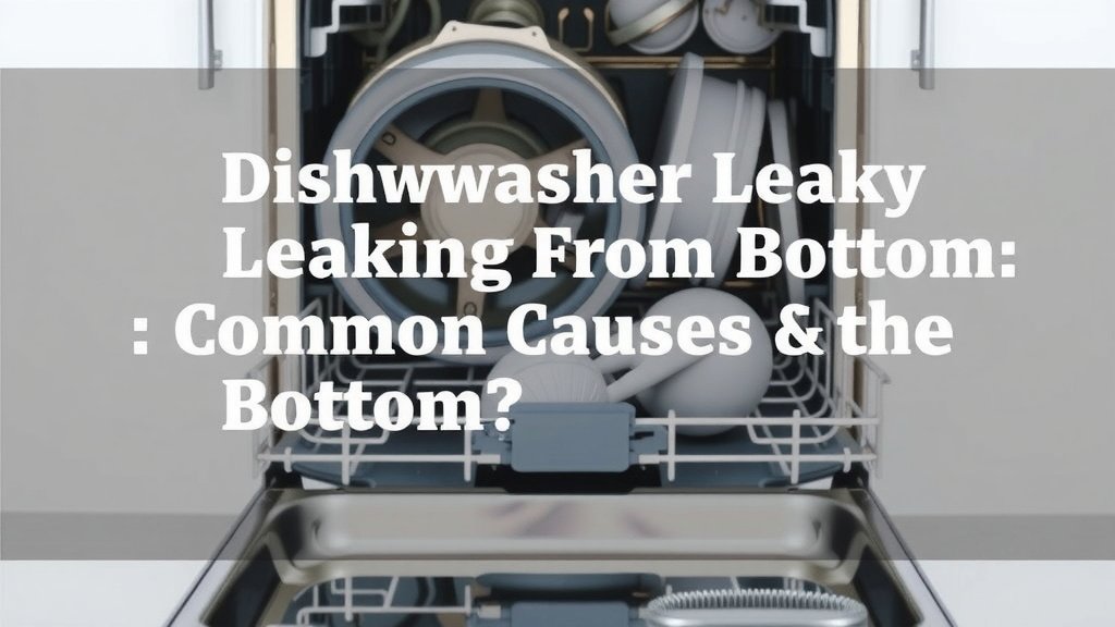 Dishwasher Leaking From Bottom: Common Causes & Fixes