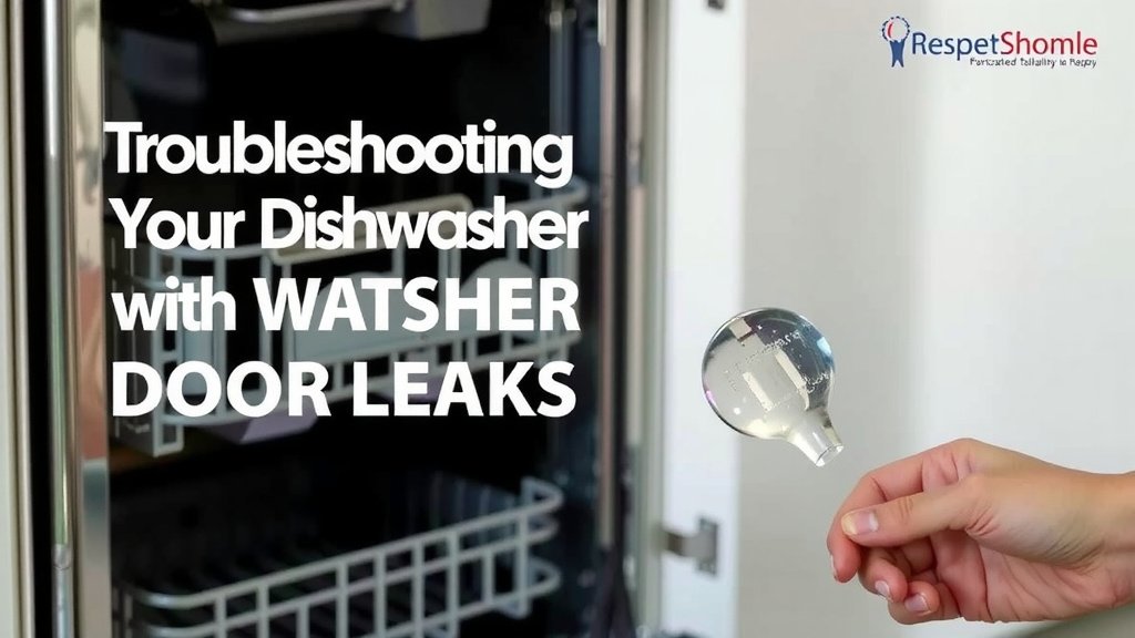 Troubleshooting Your Dishwasher's Door Leaks