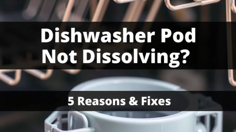 Dishwasher Pod Not Dissolving? 5 Reasons & Fixes