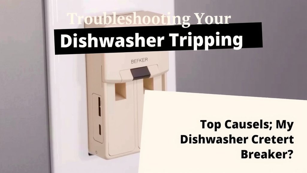Troubleshooting Your Dishwasher's Circuit Breaker Issues