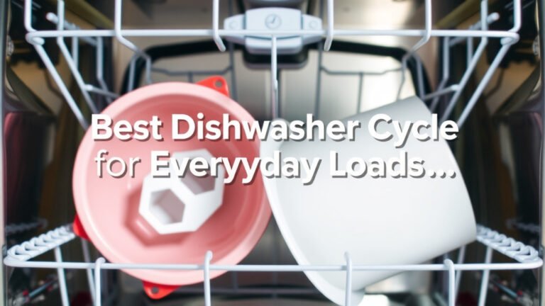 Best Dishwasher Cycle for Everyday Loads Explained