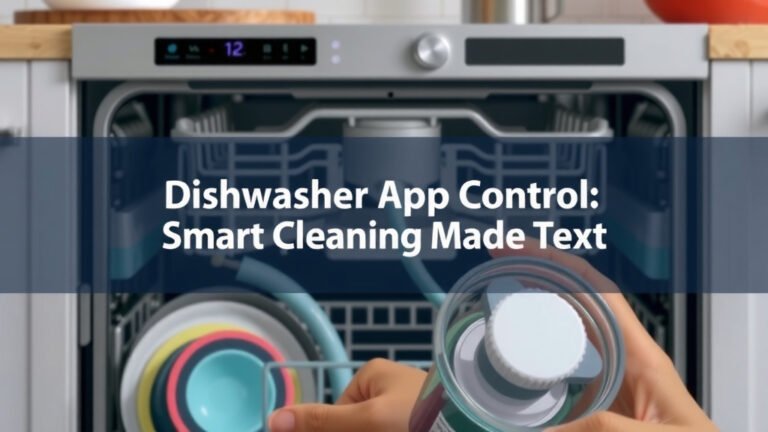 Dishwasher App Control: Smart Cleaning Made Easy