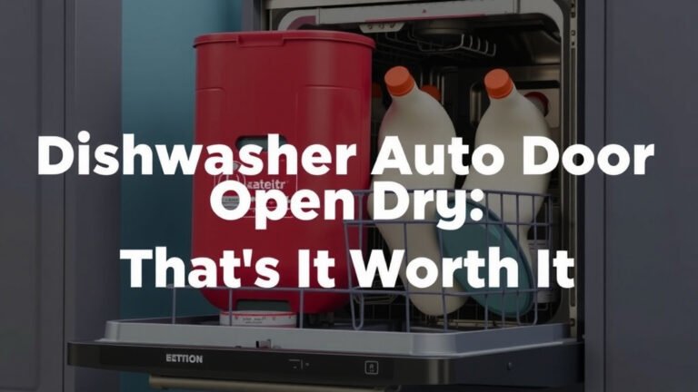 Dishwasher Auto Door Open Drying: Is It Worth It