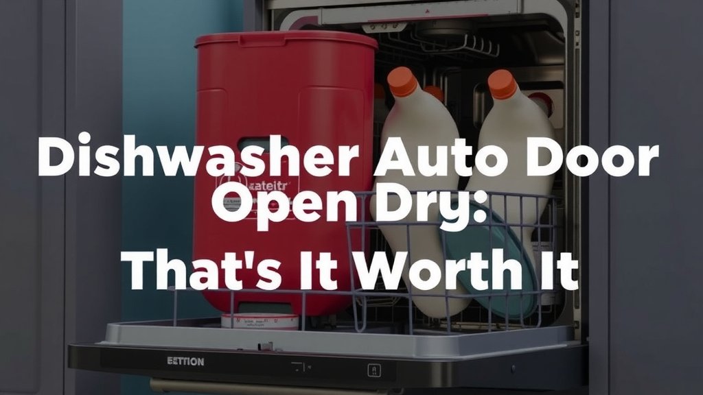 Dishwasher Auto Door Open Drying: Is It Worth It