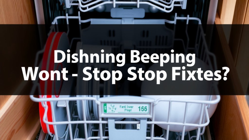 Troubleshooting Your Annoying Dishwasher Beep
