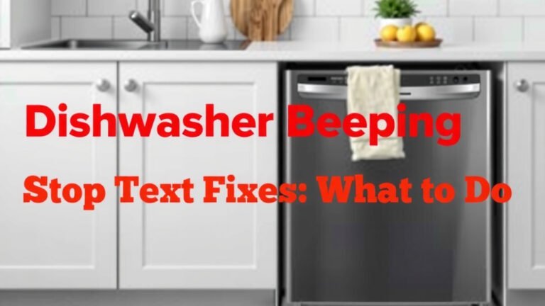 Dishwasher Beeping Won't Stop Fixes: What to Do