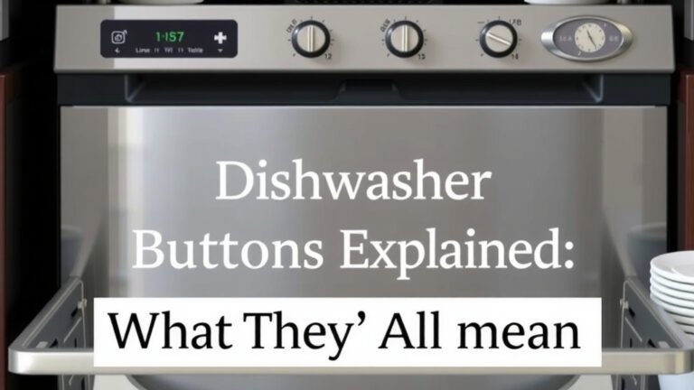 Dishwasher Buttons Explained: What They All Mean