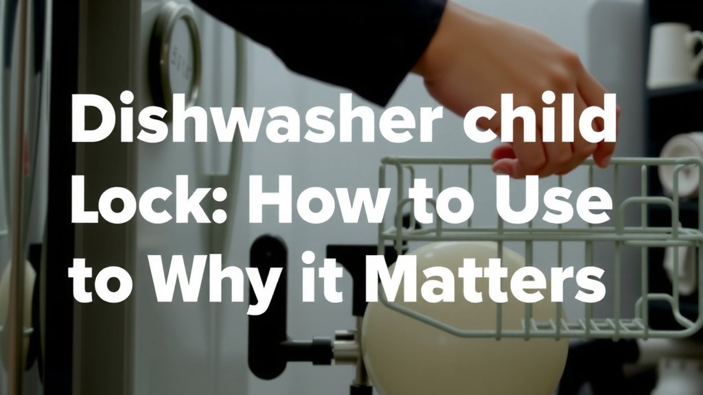 Dishwasher Child Lock: How To Use And Why It Matters