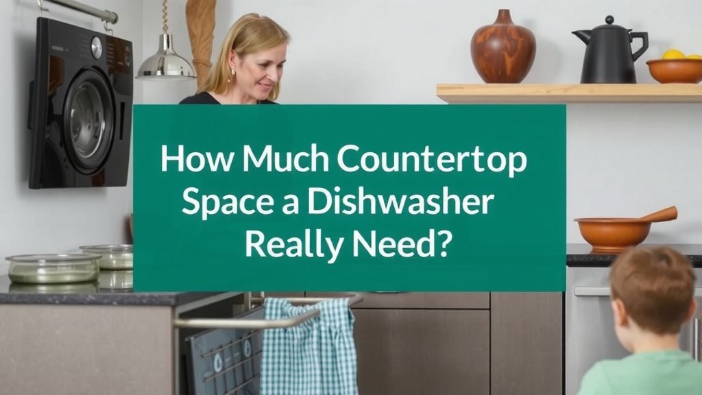 How Much Countertop Space Does a Dishwasher Really Need?