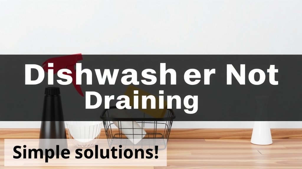 Dishwasher Not Draining Fix: Simple Solutions