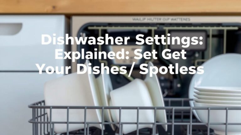 Dishwasher Settings Explained: Get Your Dishes Spotless