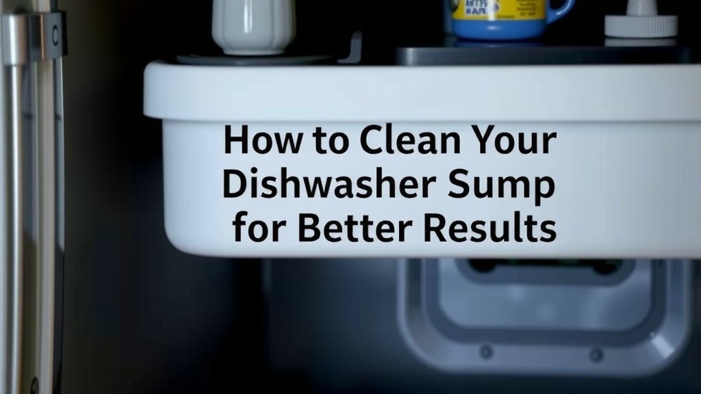 How to Clean Your Dishwasher Sump for Better Results