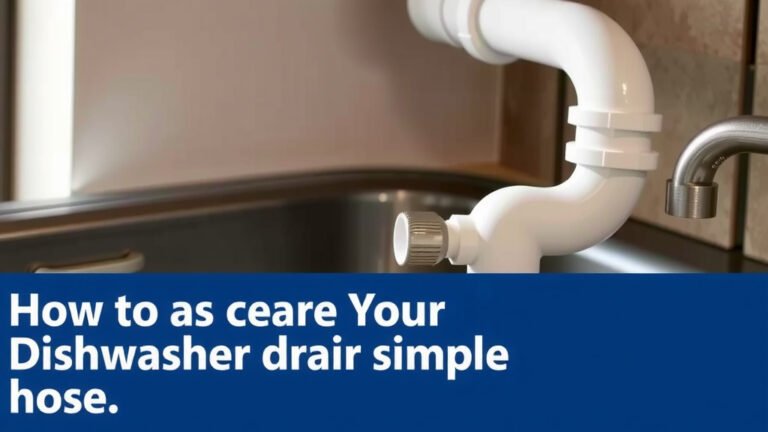 Clear Your Dishwasher Drain Hose: A Simple Guide