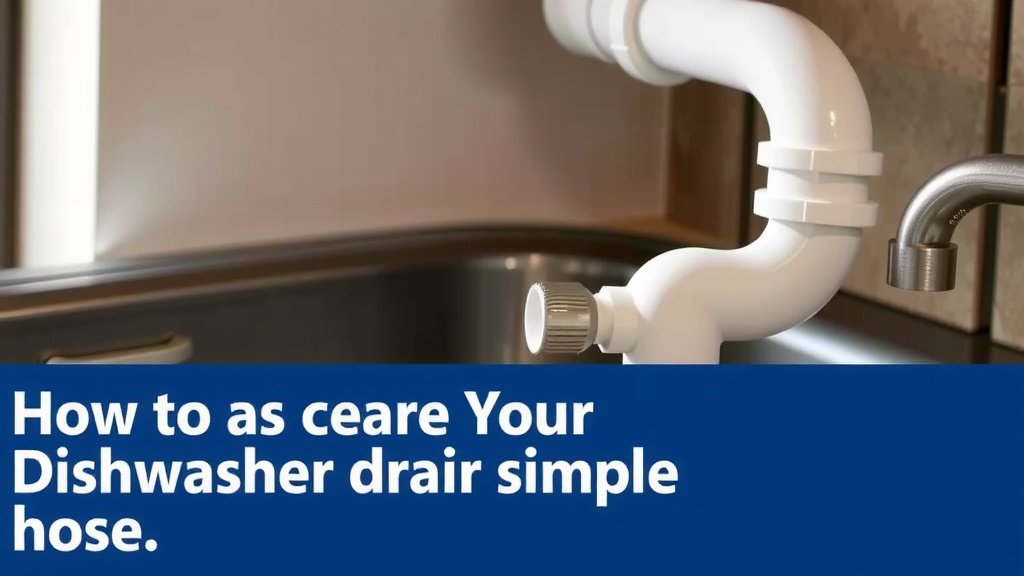 Clear Your Dishwasher Drain Hose: A Simple Guide