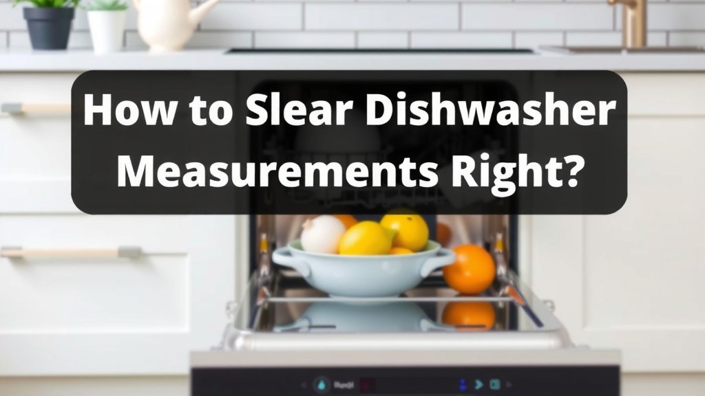 Getting Your Dishwasher Measurements Right