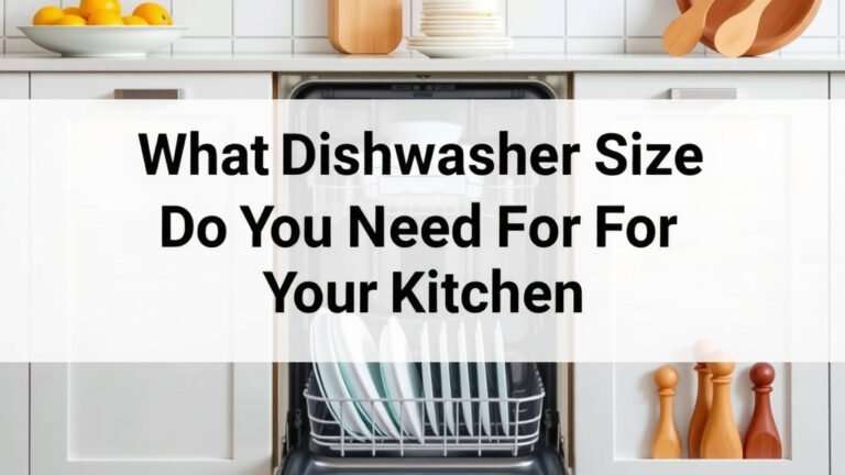 What Dishwasher Size Do You Need For Your Kitchen