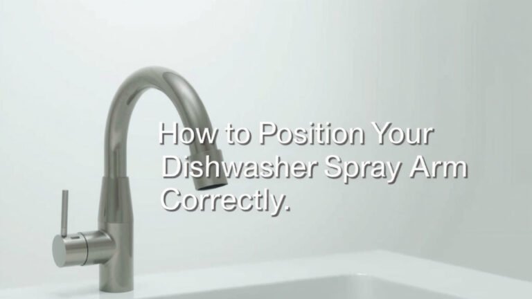 How to Position Your Dishwasher Spray Arm Correctly