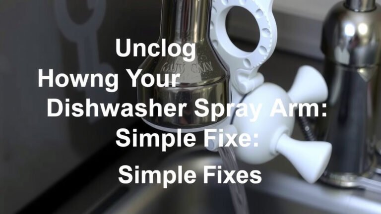Unclog Your Dishwasher Spray Arm: Simple Fixes