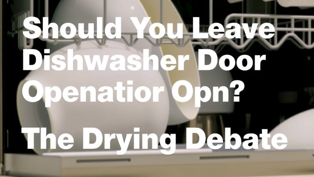 Should You Leave Dishwasher Door Open? The Drying Debate