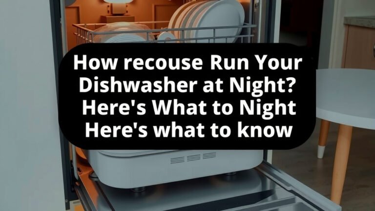 Run Your Dishwasher at Night? Here's What to Know