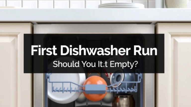 First Dishwasher Run: Should You Run It Empty